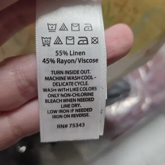 NWT Cynthia Rowley Linen Blend Shift Dress Womens L Olive Oil Print Sleeveless - Picture 10 of 11